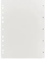PLASTOREG Zahlenregister DIN A4 in Weiß und Transparent aus Kunststoff - Bild 1