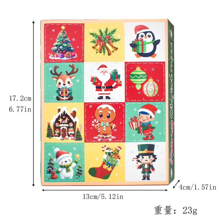 Weihnachts-Countdown-Blindbox, 24-Tage-Adventskalender, Pop-Up-Spiel - Bild 2