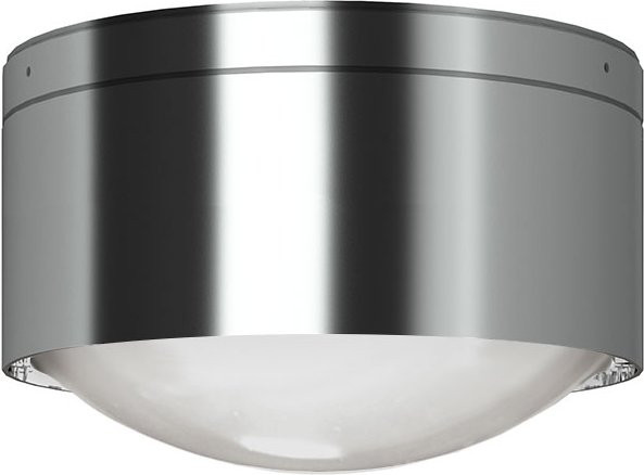 Top Light Puk! 160 One Avantgarde LED-Deckenleuchte in Chrom Matt mit Glaslinse und warmweißem Licht (2700K) - Bild 1