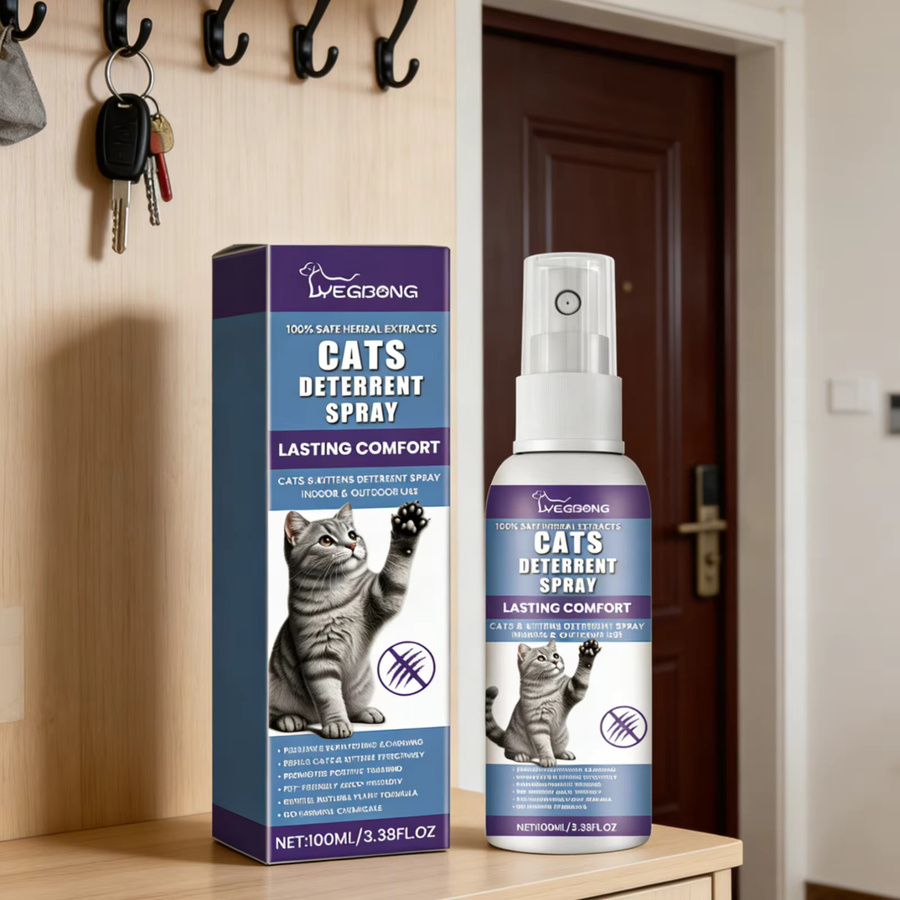 YEGBONG Katzen-Abwehrspray zur Verhaltenskorrektur und zum Möbelschutz mit natürlicher Formel, Multicolor, 100 ml - Bild 4