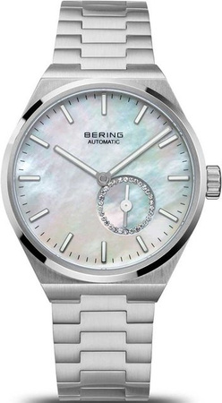 Bering Damenuhr Automatik, Edelstahl, 35 mm, 10 ATM