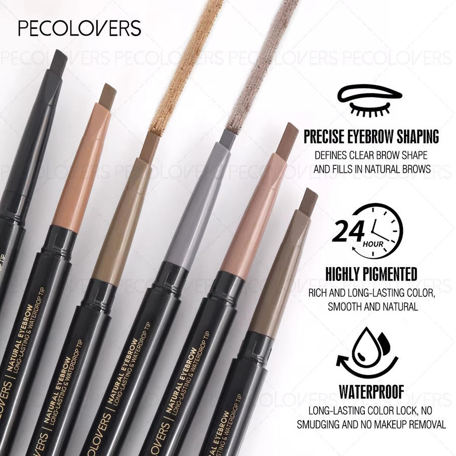 Pecolover Dual-Ended Augenbrauenstifte, Warm Brown - Bild 6
