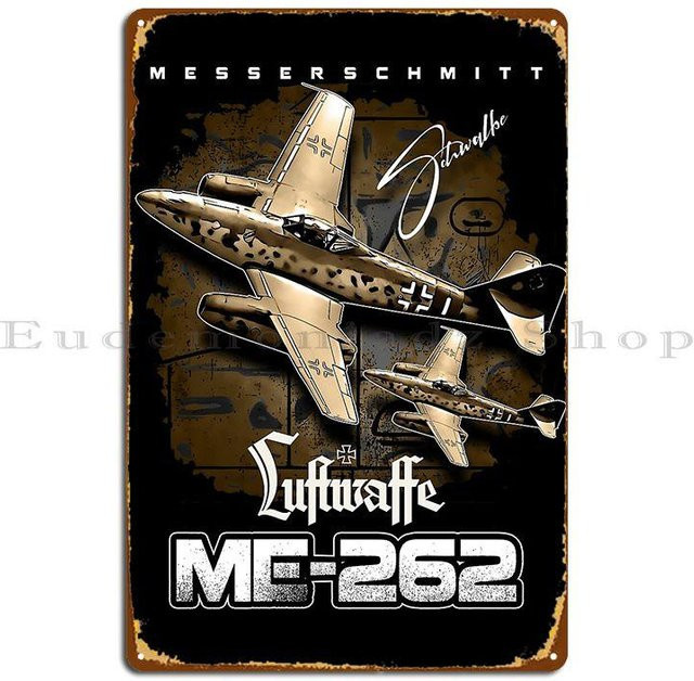 Retro Metallschild Luftwaffe Flugzeug Wanddekoration Lucky starfish DECO, B: 30 cm, H: 20 cm - Bild 1