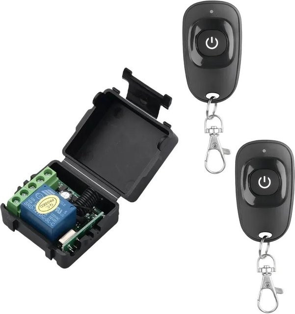 YJMP Universeller drahtloser Fernbedienungsschalter DC 12V 1CH Relais Empfängermodul mit RF EV1527 Lerncode Sender für Smart Home Lampe und Ventilator - Bild 1