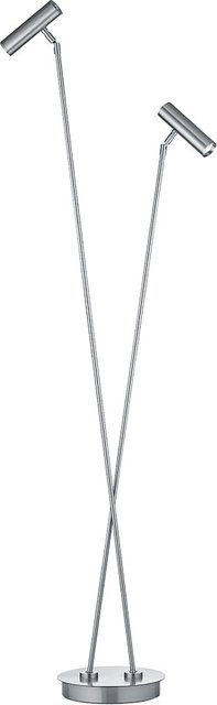 HELL Tom Pro 60551 LED-Stehleuchte in Nickel matt/Chrom, dimmbar und verstellbar - Bild 1