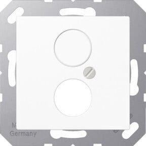 Jung Abdeckung AWS für 2 Kleinstdosen in Weiß - Bild 1