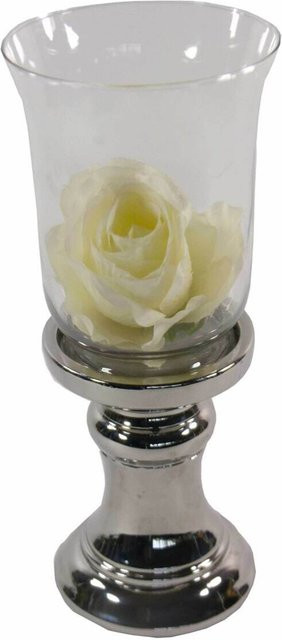 Glas-Art Windlicht für Stumpenkerzen in Transparent, Rund und Klassisch - Bild 1