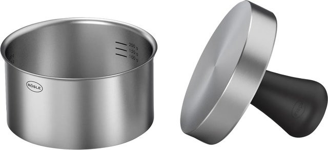 Rösle Burgerpresse Pro aus Edelstahl in Silber, Durchmesser: 11 cm - Bild 1