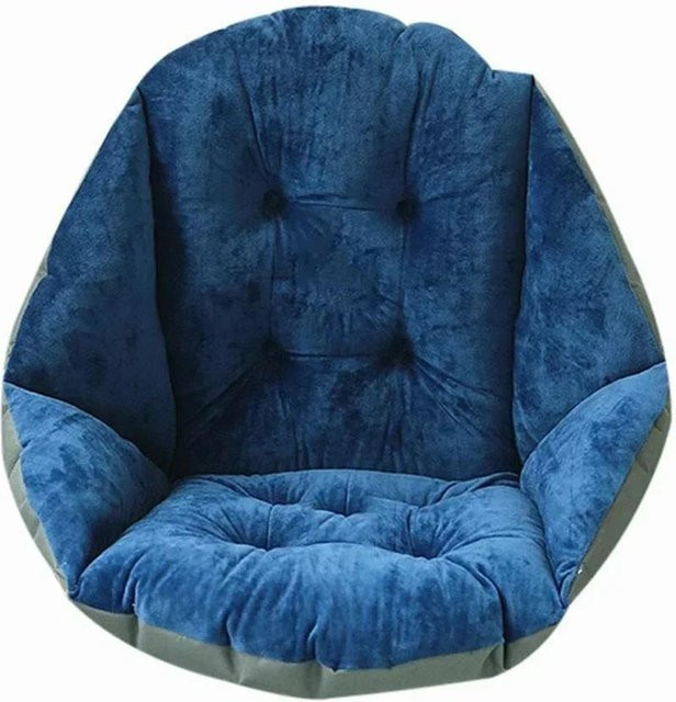 Weiches Sitzkissen für Hängematten und Schaukelstühle in Navy Blau, B/H: 40 x 48 cm - Bild 1