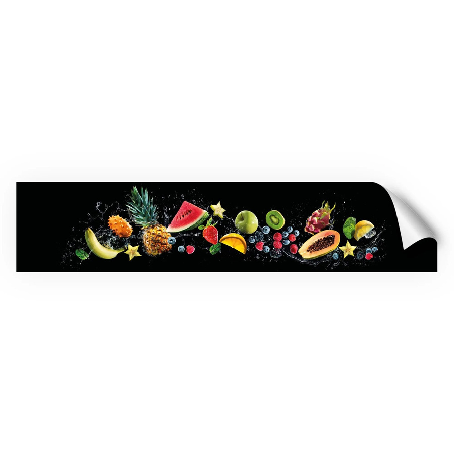 Myspotti Küchenrückwandfolie Fruit Splash in Tile-Look, selbstklebend, Multicolour, B: 280 cm, H: 60 cm - Bild 2
