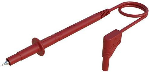Hirschmann Test & Measurement PL 2600 S W rt Sicherheits-Messleitung mit Lamellenstecker 4mm und Prüfspitze, Farbe: Rot, Länge: 1.00 m - Bild 1