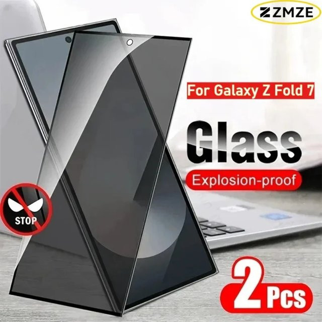 Samsung Z Fold 7 6 5 4 3 2 Sichtschutz Panzerglas Displayfolie aus gehärtetem Glas transparent - Bild 1