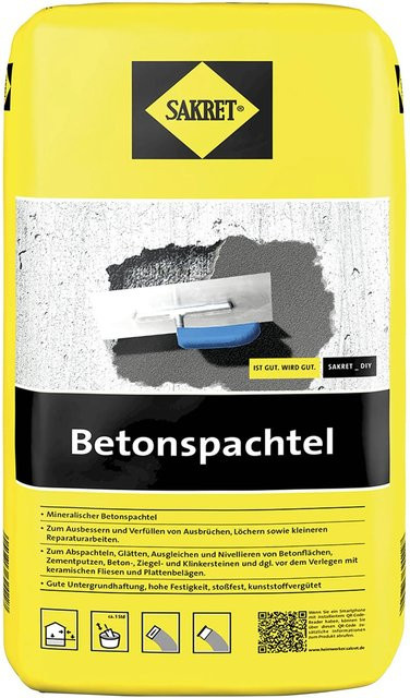Sakret Betonspachtel Grau 25 kg - Bild 1