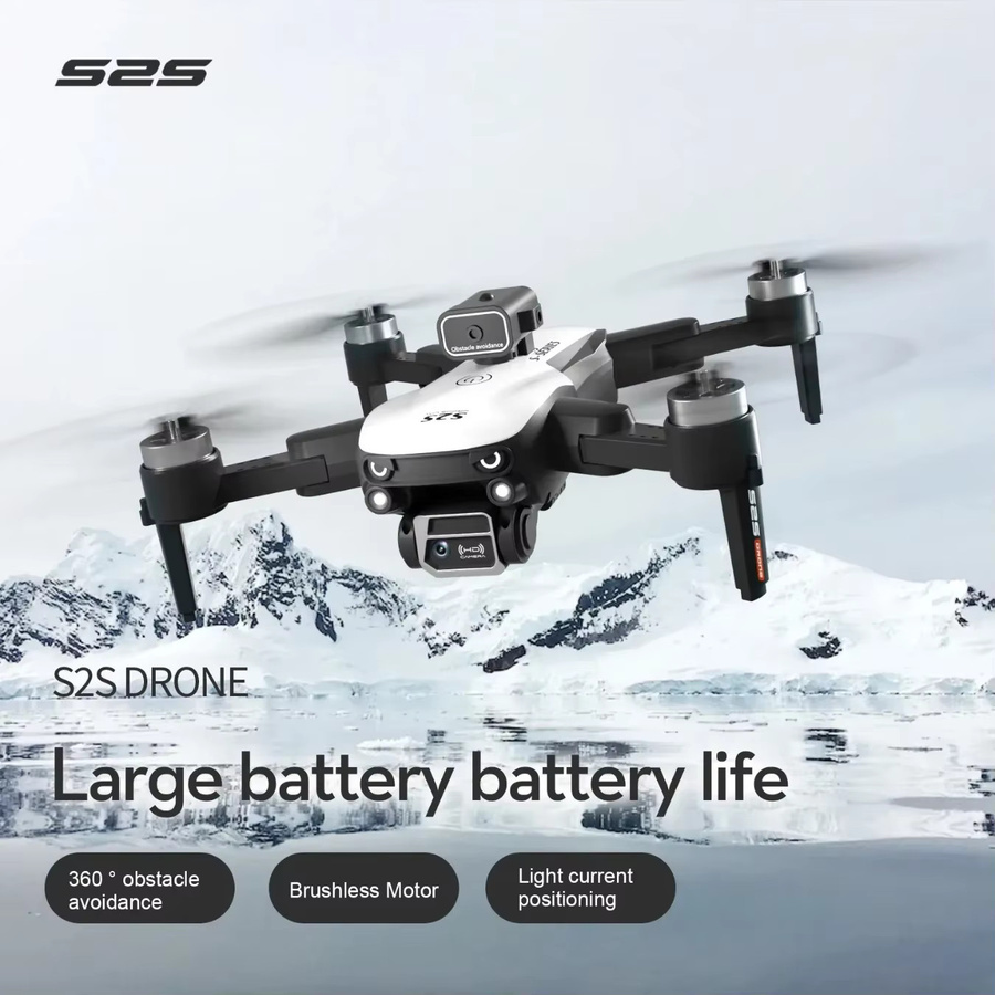 S2S Drohne 2025 mit 8K HD Dual Kamera, faltbarer Quadcopter mit bürstenlosem Motor und Hindernisvermeidung für professionelle Luftaufnahmen - Bild 6