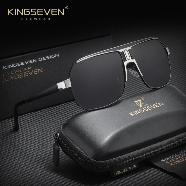 KINGSEVEN Sonnenbrille, Square, Unisex, polarisiert - Bild 1