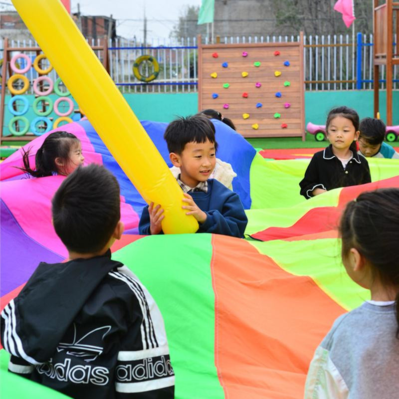 Fashnics Regenbogen-Regenschirm Kinder Mehrperson Interaktives Outdoor-Spielzeug - Bild 6