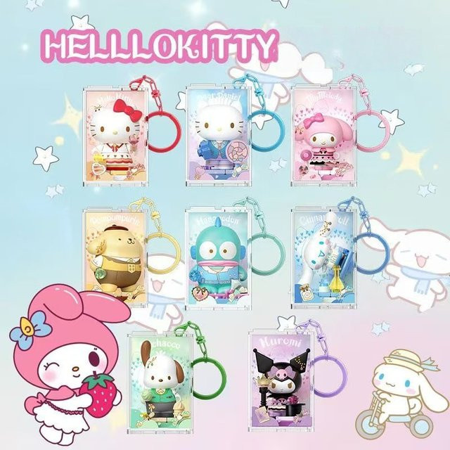 AREAX Brick Zone Sanrio Hello Kitty Kuromi, Blind Box, Montage-Spielzeug - Bild 1