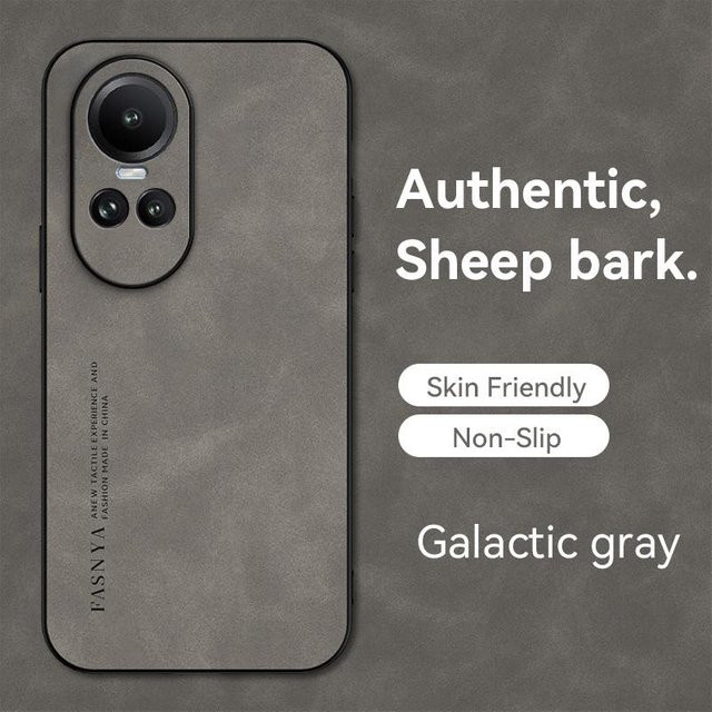 Oppo Reno 10 5G Hülle aus mattem Leder mit Kameraschutz für das 6,7 Zoll Display Modell CPH2531 - Bild 1