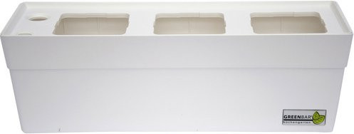 GREENBAR Kräuterbox mit Bewässerungssystem und Wasserstandsanzeige, Farbe: Weiss - Bild 1
