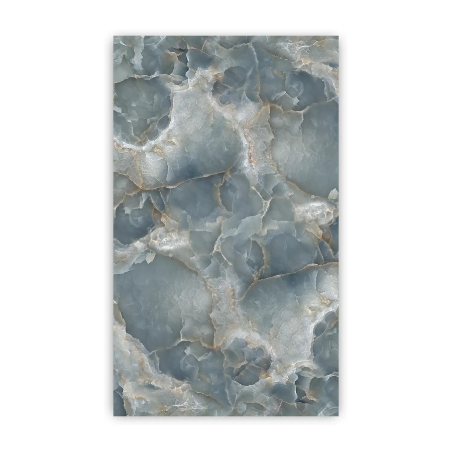 Walllux Duschrückwand Marmor Blau in Steinoptik aus Alu-Verbund, B/H: 150 x 255 cm, Stärke: 3 mm - Bild 2