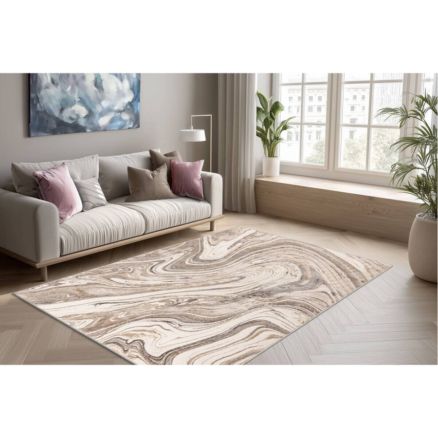 Kayoom Teppich Chalk Modern in Silber, B: 200 cm, T: 290 cm - Bild 2