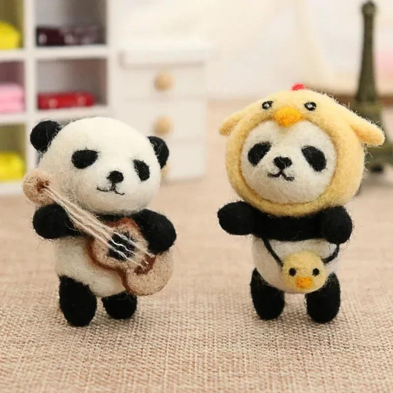 Yiran toy Panda Wollfilz Plüschtier Materialpaket 6–12 Jahre - Bild 1