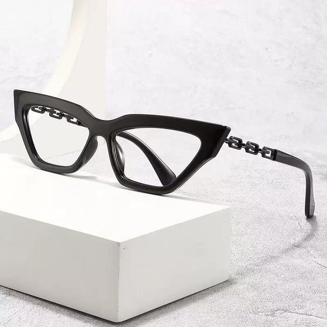 AINII Lesebrille Cat-Eye, Vollrand, Kunststoff, Schwarz, Unisex - Bild 1