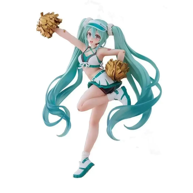 Hatsune Miku Anime Figur Cheerleader von Bandai, mehrfarbiges PVC Sammelmodell, Höhe: 18 cm - Bild 3