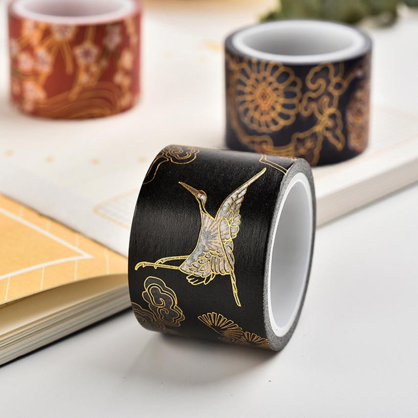 Mango Event Vintage Washi Tape mit Goldfolie in Gold und Multicolour für Scrapbooking und Journaling - Bild 3