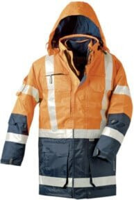 Elysee Warnschutzparka 4in1 Jacke in Orange/Marine, Größe XL, nach EN ISO 20471 Klasse 3 - Bild 1