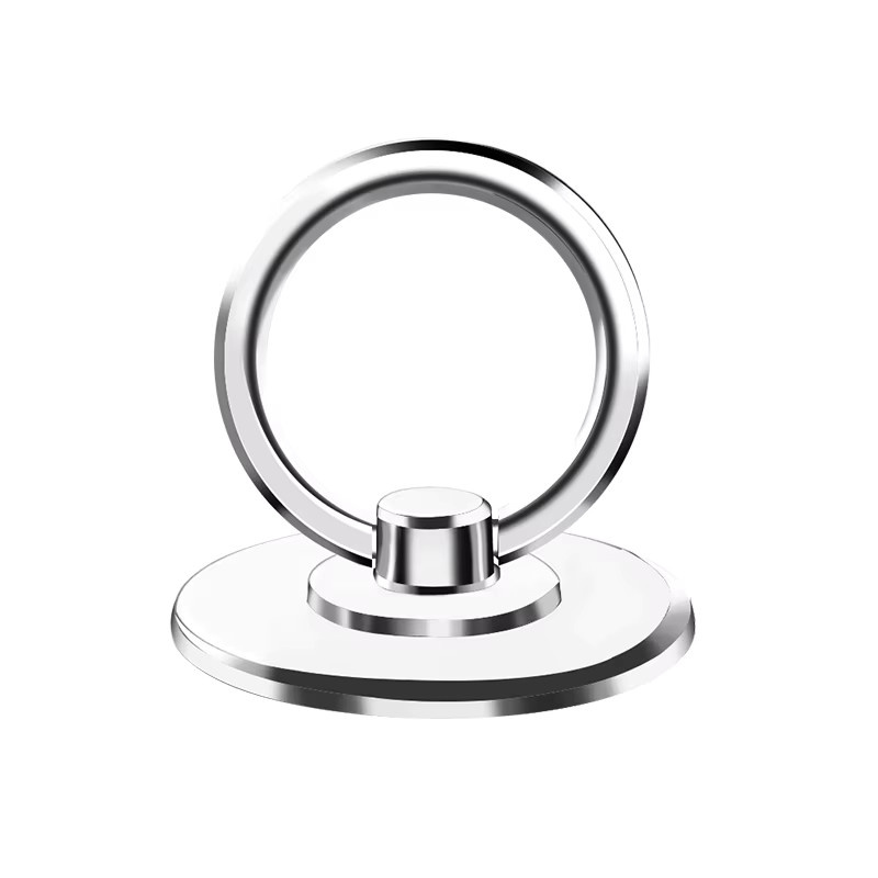 WSSHE Ultradünner Metallring für Handyhalter aus Edelstahl in Silber mit 360-Grad-Drehung als Aufkleber für deine Smartphone-Hülle - Bild 5