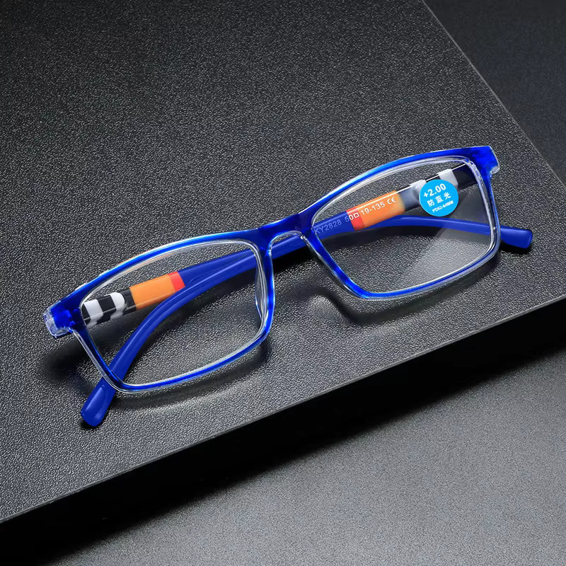 ZUXUB Lesebrille, Vollrand, rechteckig, Kunststoff, Anti-Blau - Bild 3