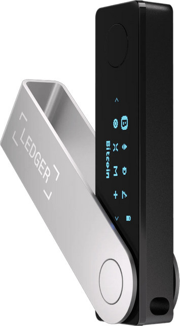 Ledger Nano X Krypto-Hardware-Wallet Onyx Schwarz mit Bluetooth - Bild 1
