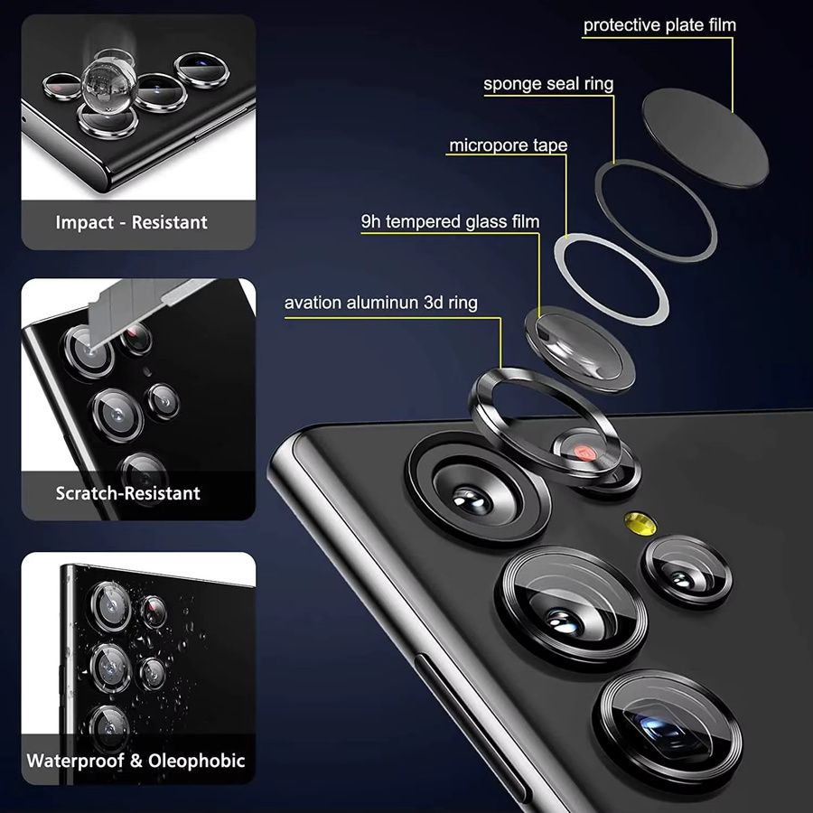 Samsung Schutzfolie aus gehärtetem Glas für Galaxy Z Fold7 Z Fold6 Z Fold5 mit AR-Beschichtung und Antibeschlag-Funktion in Schwarz Silbern - Bild 2