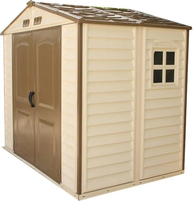 Duramax StoreAll Kunststoff-Gerätehaus mit Pultdach in Beige, 3,9 m² - Bild 1