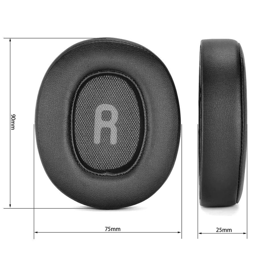 JBL Ersatz-Ohrpolster aus Protein-Leder und weichem Schaumstoff für Tune T700BT T710 T720 T750BTNC T760NC in Schwarz - Bild 4