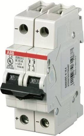ABB S202UDC-K8 Leitungsschutzschalter 8A 125V 2CDS272517R0407 - Bild 1