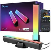 Govee Flow Plus RGBICWW LED Light Bars mit WiFi und Bluetooth, Multicolour Akzentbeleuchtung für TV und Tisch, Schwarz - Bild 1