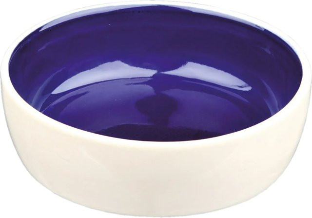 Jollypaw Keramiknapf für Katzen in Creme und Blau, Durchmesser: 13 cm - Bild 1