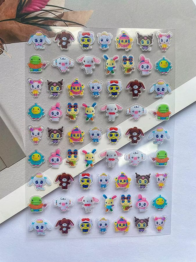 Keeppley Hello Kitty Y2K Aufkleber aus PVC in Multicolor für Laptop, Flasche und DIY Nail Art - Bild 1