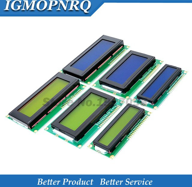 LCD Display Modul für Arduino in den Varianten 1602, 1604 oder 2004 mit gelb-grünem oder blauem Bildschirm - Bild 1