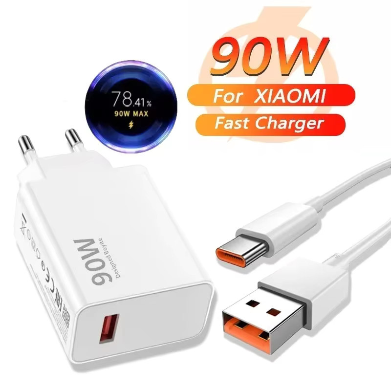 Xiaomi 90W USB-C Schnellladegerät mit USB 3.0 Typ-C Kabel in Weiß - Bild 2