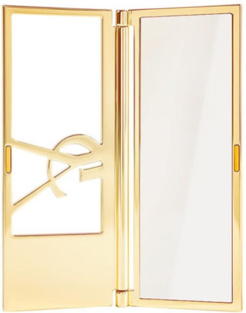 Yves Saint Laurent Kosmetikspiegel mit Cut-Out-Logo, Weiß, Unisex - Bild 1