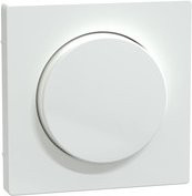 Merten Dimmer-Zentralplatte mit Drehknopf in Lotosweiß, Typ MEG5250-6035 - Bild 1