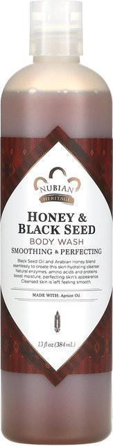 Nubian Heritage Duschgel, Honig und Schwarzkümmel, 384 ml, Unisex - Bild 1