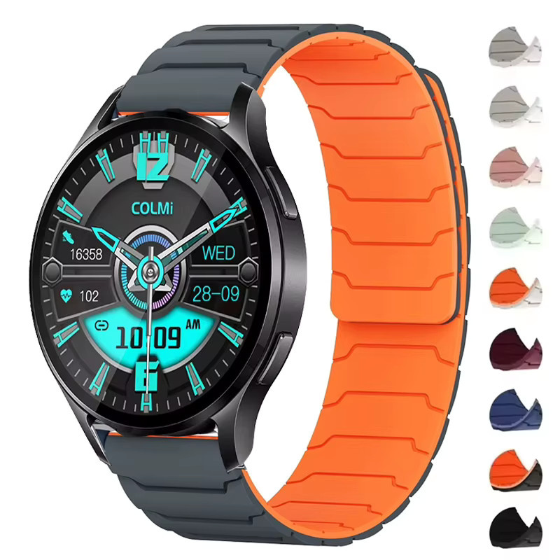 COLMI Uhrenarmband Silikon, Magnetisch, 22mm, 20mm, Unisex - Bild 4