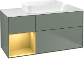 V&B Waschtischunterschrank Finion Wandbeleuchtung in Lacquer, B/T: 120 x 60 cm - Bild 1