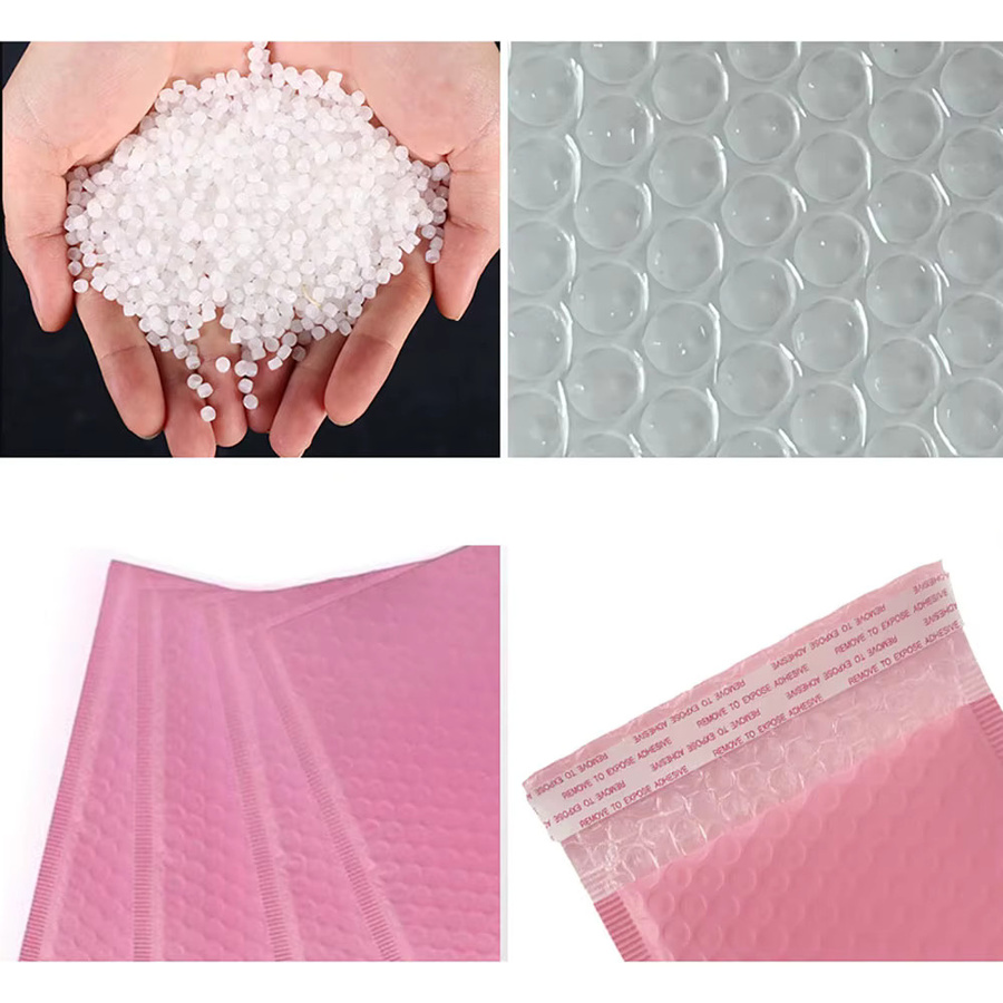 50 Stück Luftpolstertaschen von luxuglow in Rosa, selbstklebend und wasserdicht - Bild 2