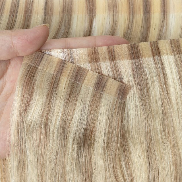 MRSHAIR PU-Schussband-Bündel, Echthaarverlängerung, 12–20 Zoll, 40–50 g - Bild 1