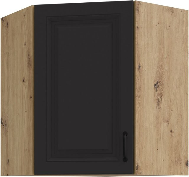 Eckhängeschrank Stilo Grau in Matt mit 2 Einlegböden B/T/H: 60 x 60 x 60 cm - Bild 1